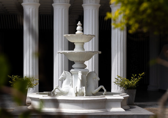 Classical fountain at the resort